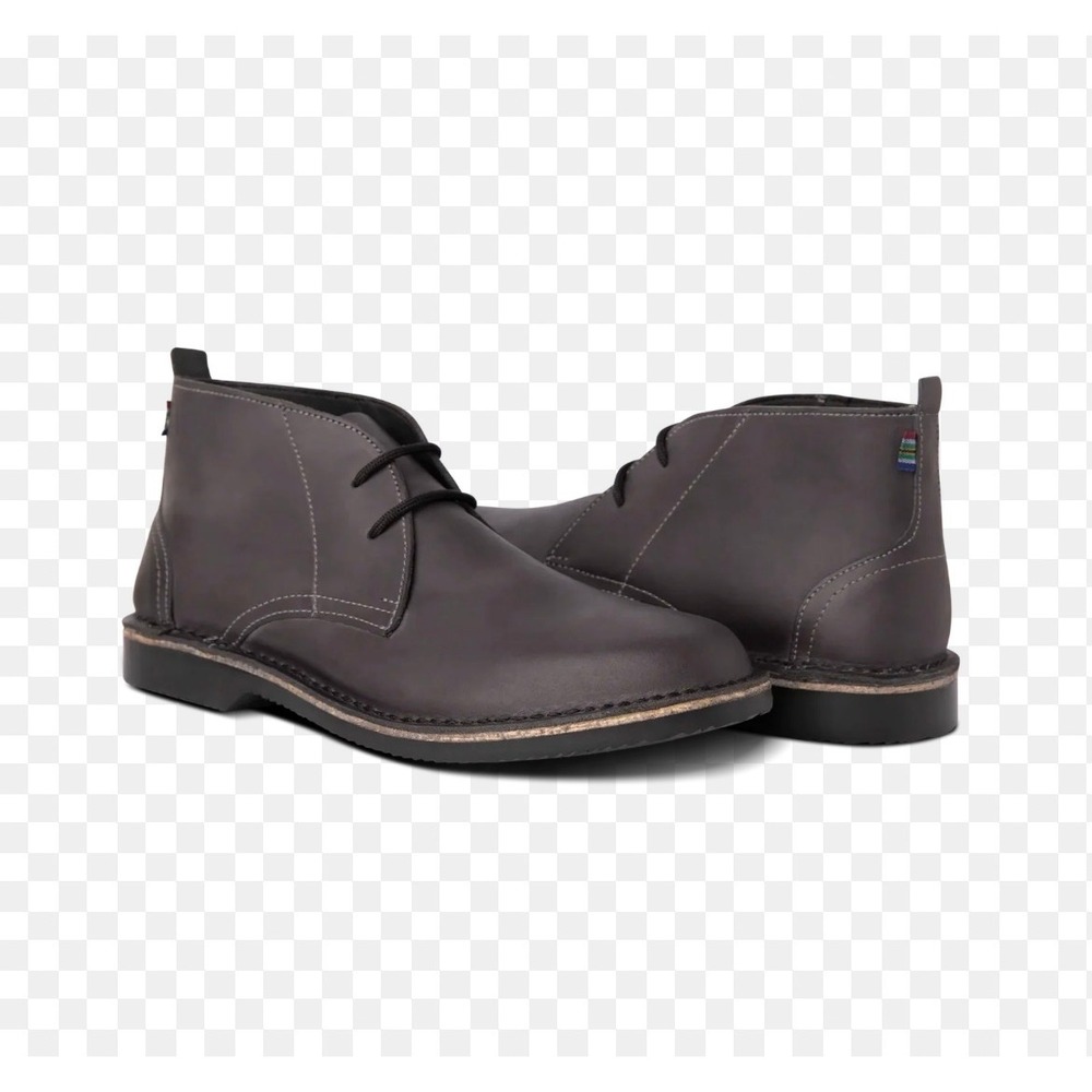 Veldskoen Heritage Chukka Boots Mens Grey Nubuck Leather Desert Boots Shoes